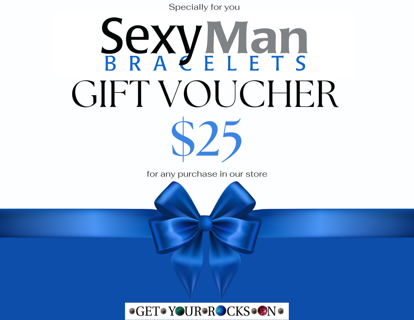 Sexy Man Bracelet Gift Cards